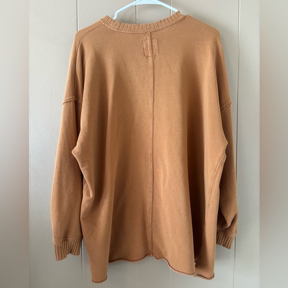 Aerie boxy oversized sweatshirt top Size Small caramel camel brown - Picture 4 of 4